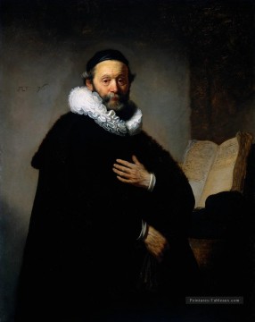 Portrait de Johannes Wtenbogaert Rembrandt Peinture à l'huile